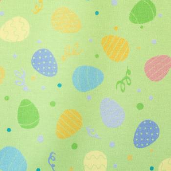 Preview: Bauwoll Druck Bunte Eier auf Grün von Happy Easter by Swafing 